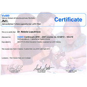 2013 - ЛНБ - VieSID - сертификат - ортодонтия