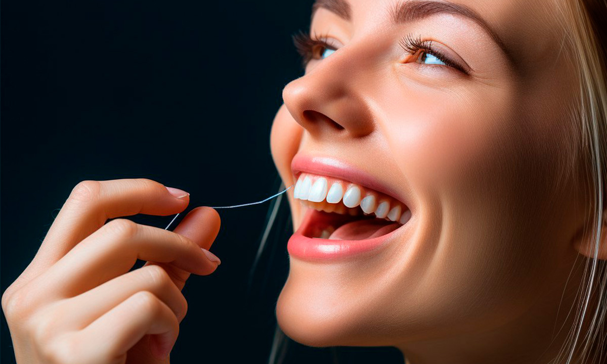 как правильно чистить зубы зубной нитью